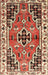 Machine Washable Traditional Tomato Red Rug, wshtr1108