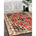 Traditional Red Persian Rug in Family Room, tr1108