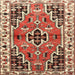 Square Traditional Red Persian Rug, tr1108