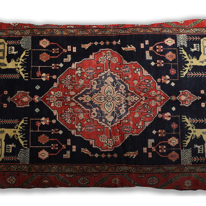 Traditional Classic Rectangular Sienna Brown Lumbar Throw Pillow, 13 inch by 19 inch, lbtr1110
