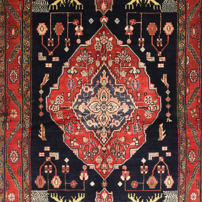 Machine Washable Traditional Sienna Brown Rug, wshtr1110