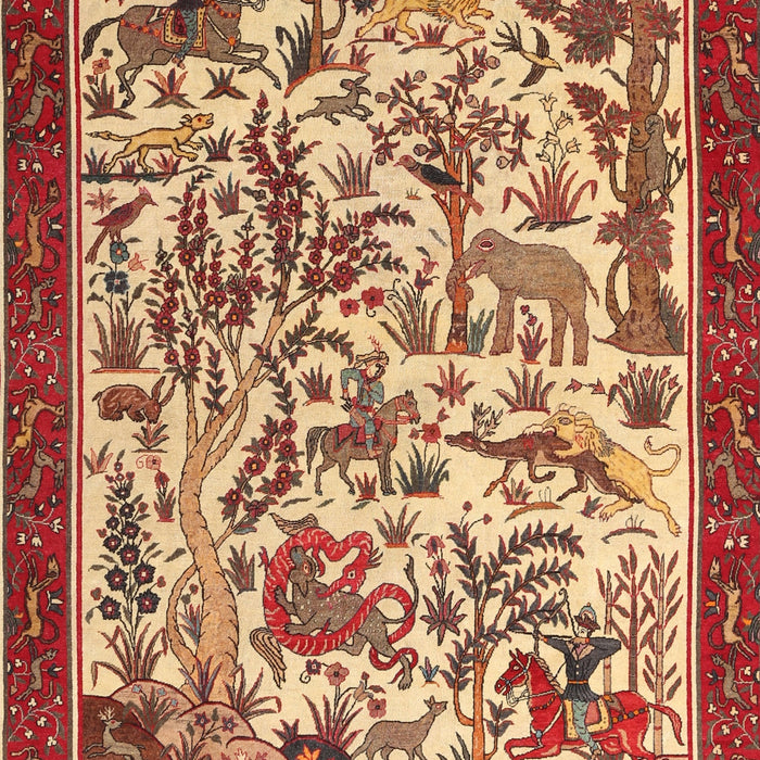 Machine Washable Traditional Tomato Red Rug, wshtr1111