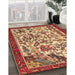 Machine Washable Traditional Tomato Red Rug in a Family Room, wshtr1111