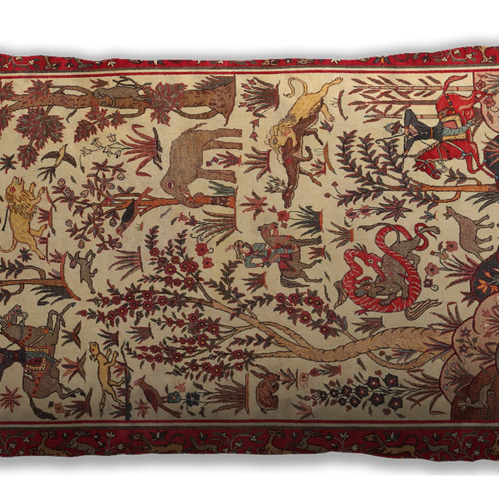 Traditional Classic Rectangular Tomato Red Lumbar Throw Pillow, 13 inch by 19 inch, lbtr1111