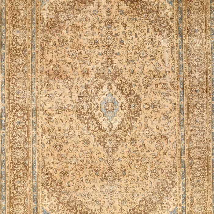 Traditional Chocolate Brown Medallion Rug, tr1112
