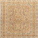 Square Traditional Chocolate Brown Persian Rug, tr1113