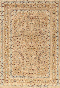 Machine Washable Traditional Chocolate Brown Rug, wshtr1113