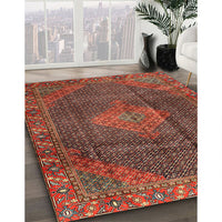 Traditional Rust Pink Persian Rug, tr1114