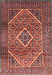 Traditional Orange Salmon Pink Persian Rug, tr1115