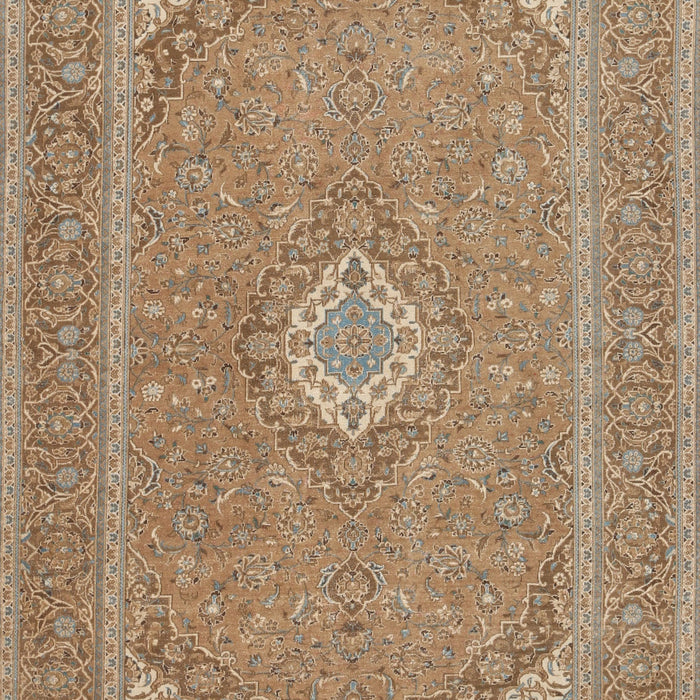 Traditional Light Brown Medallion Rug, tr1116