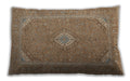 Traditional Classic Rectangular Light Brown Lumbar Throw Pillow, 13 inch by 19 inch, lbtr1116