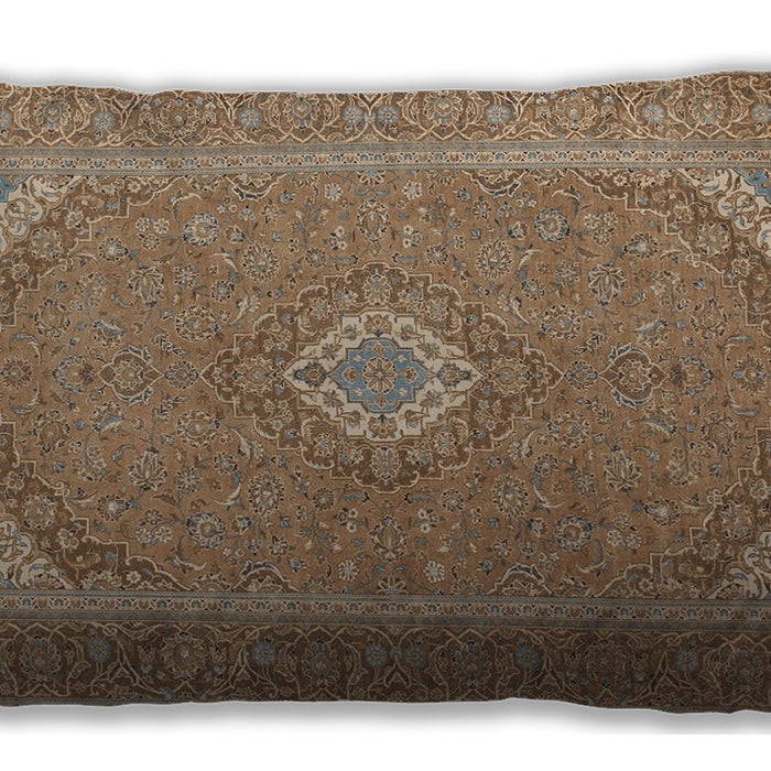 Traditional Classic Rectangular Light Brown Lumbar Throw Pillow, 13 inch by 19 inch, lbtr1116