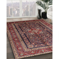 Traditional Orange Salmon Pink Persian Rug, tr1117