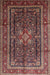 Traditional Orange Salmon Pink Persian Rug, tr1117