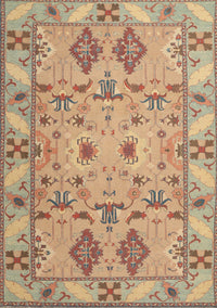 Machine Washable Traditional Rust Pink Rug, wshtr1119