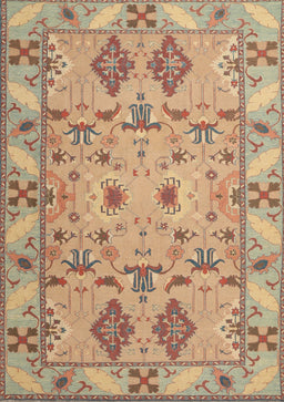 Machine Washable Traditional Rust Pink Rug, wshtr1119