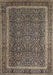 Traditional Burgundy Brown Persian Rug, tr1121