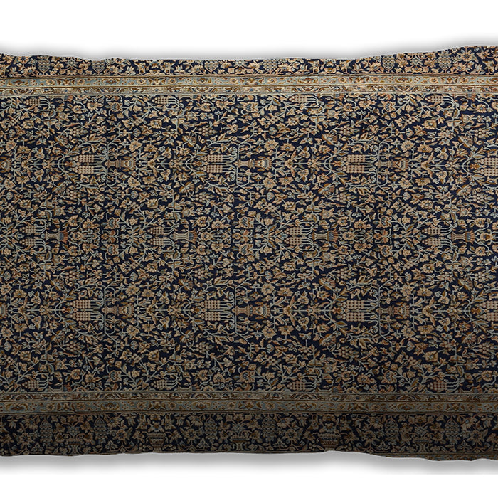 Traditional Classic Rectangular Burgundy Brown Lumbar Throw Pillow, 13 inch by 19 inch, lbtr1121