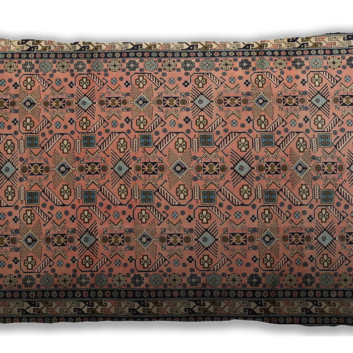 Traditional Classic Rectangular Light Copper Gold Lumbar Throw Pillow, 13 inch by 19 inch, lbtr1122