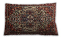 Traditional Classic Rectangular Dark Almond Brown Lumbar Throw Pillow, 13 inch by 19 inch, lbtr1123