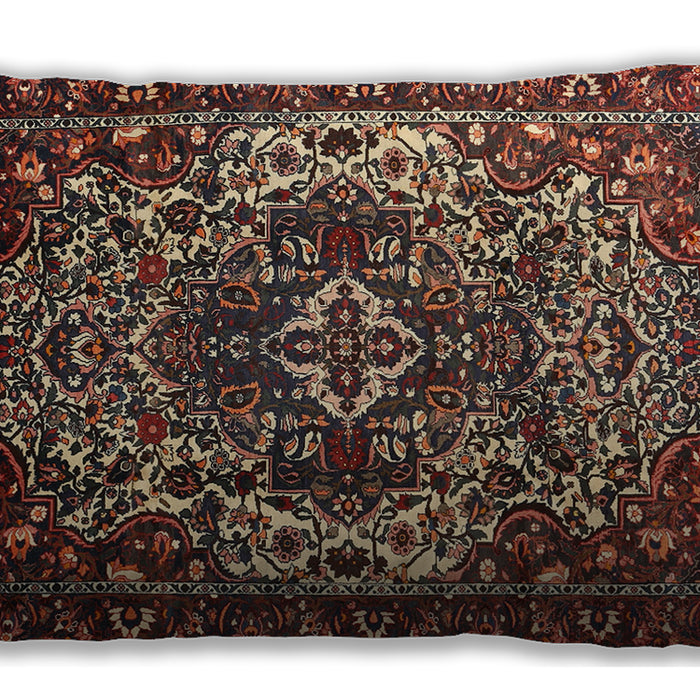 Traditional Classic Rectangular Dark Almond Brown Lumbar Throw Pillow, 13 inch by 19 inch, lbtr1123