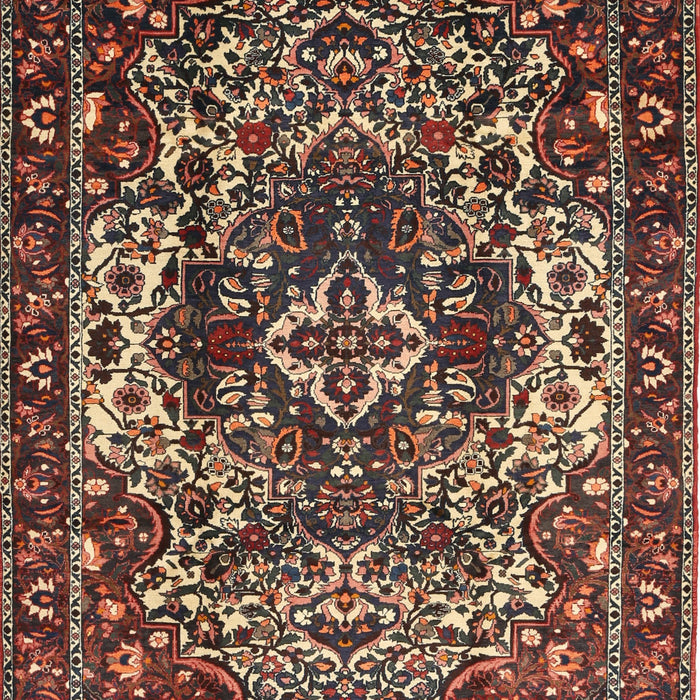 Machine Washable Traditional Dark Almond Brown Rug, wshtr1123
