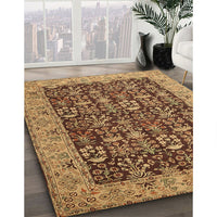 Traditional Yellow Persian Rug, tr1124