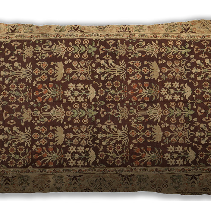 Traditional Classic Rectangular Yellow Lumbar Throw Pillow, 13 inch by 19 inch, lbtr1124