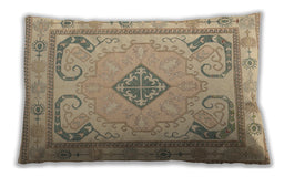 Traditional Classic Rectangular Orange Brown Lumbar Throw Pillow, 13 inch by 19 inch, lbtr1125