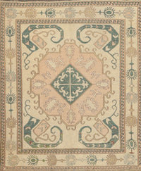 Machine Washable Traditional Orange Brown Rug, wshtr1125