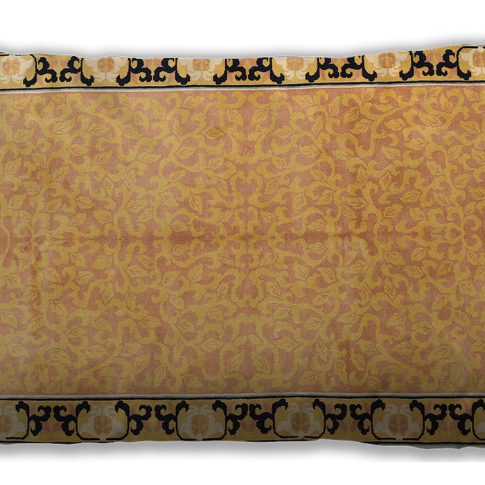 Traditional Classic Rectangular Saffron Yellow Lumbar Throw Pillow, 13 inch by 19 inch, lbtr1126
