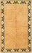 Traditional Saffron Yellow Persian Rug, tr1126