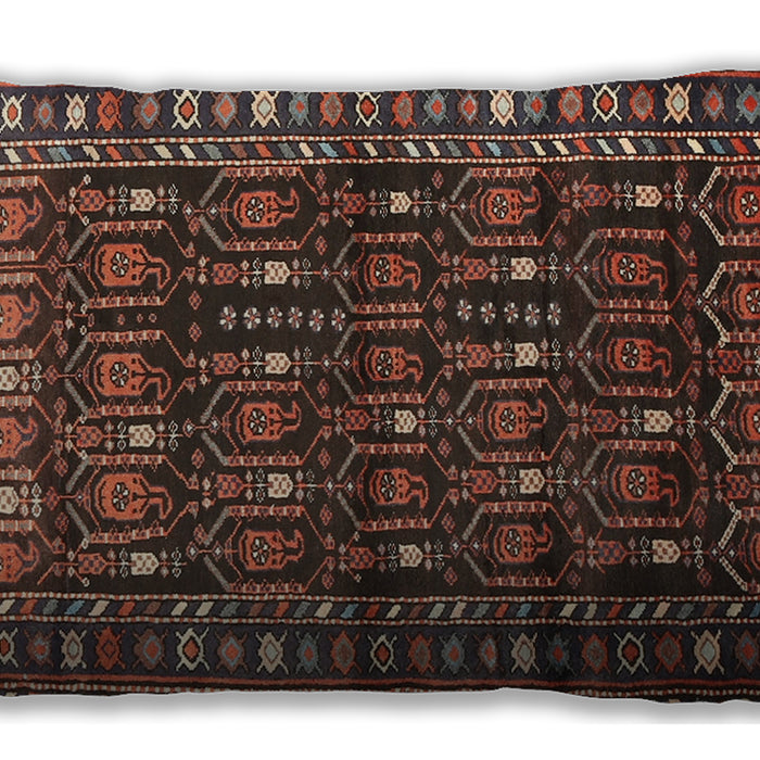 Traditional Classic Rectangular Bakers Brown Lumbar Throw Pillow, 13 inch by 19 inch, lbtr1127