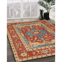 Traditional Copper Green Persian Rug, tr1128