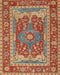 Traditional Copper Green Persian Rug, tr1128