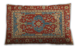 Traditional Classic Rectangular Brass Green Lumbar Throw Pillow, 13 inch by 19 inch, lbtr1128