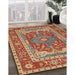 Machine Washable Traditional Brass Green Rug in a Family Room, wshtr1128