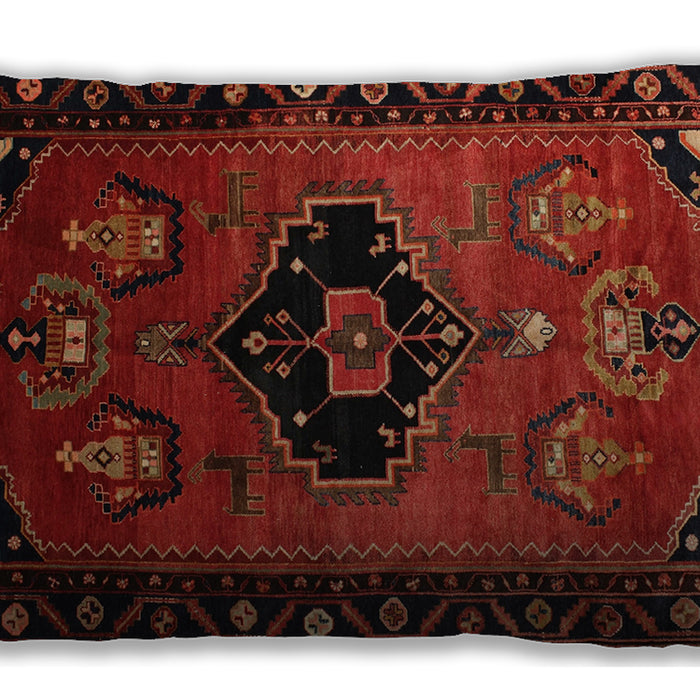 Traditional Classic Rectangular Dark Sienna Brown Lumbar Throw Pillow, 13 inch by 19 inch, lbtr112
