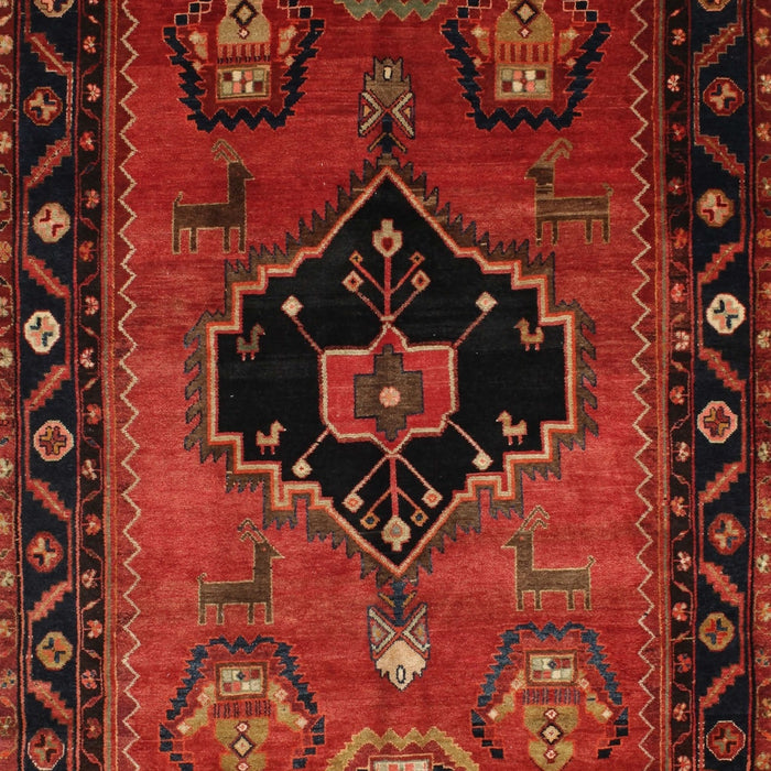 Traditional Dark Sienna Brown Persian Rug, tr112