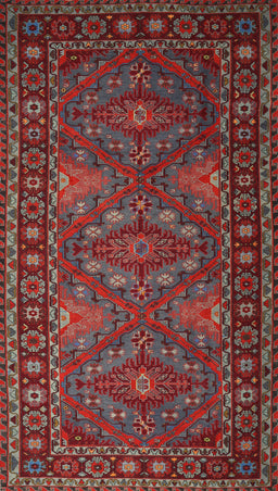 Machine Washable Traditional Tomato Red Rug, wshtr1131