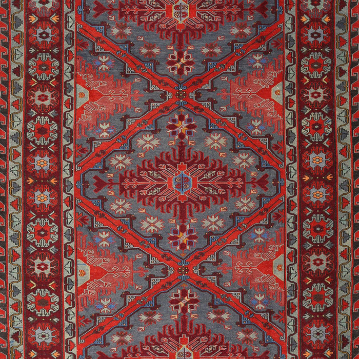 Machine Washable Traditional Tomato Red Rug, wshtr1131