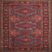 Square Traditional Red Persian Rug, tr1131