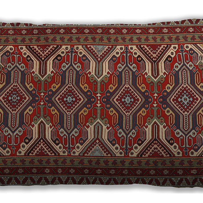 Traditional Classic Rectangular Dark Almond Brown Lumbar Throw Pillow, 13 inch by 19 inch, lbtr1132