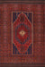 Traditional Chestnut Brown Persian Rug, tr1133