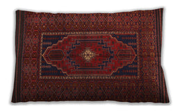 Traditional Classic Rectangular Chestnut Brown Lumbar Throw Pillow, 13 inch by 19 inch, lbtr1133