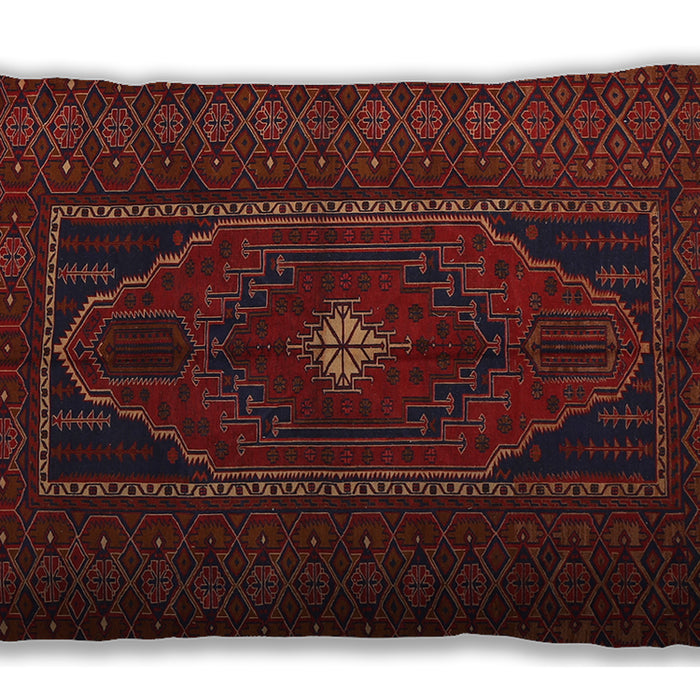 Traditional Classic Rectangular Chestnut Brown Lumbar Throw Pillow, 13 inch by 19 inch, lbtr1133