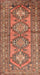 Machine Washable Traditional Fire Brick Red Rug, wshtr1134