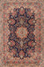 Machine Washable Traditional Light Copper Gold Rug, wshtr1135