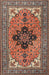 Traditional Light Copper Gold Medallion Rug, tr1137