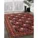 Machine Washable Traditional Sienna Brown Rug in a Family Room, wshtr1138